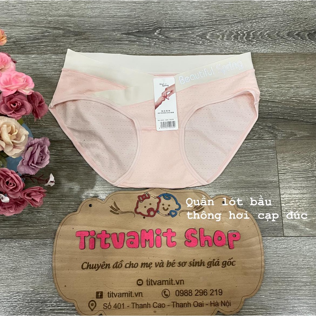Quần lót bầu cạp chéo thông hơi Beautiful màu pha
