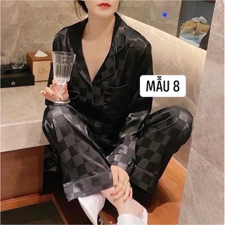 Bộ Ngủ Lụa Dài Tay hàng qc