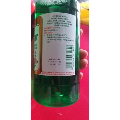 Gynofar 500ml tắm lưng, giảm rôm sảy