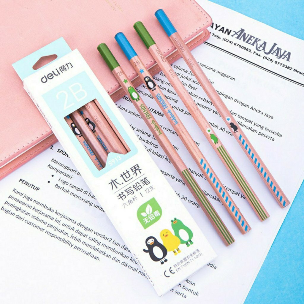 Bút chì gỗ Deli 2B S913 (1 cây)