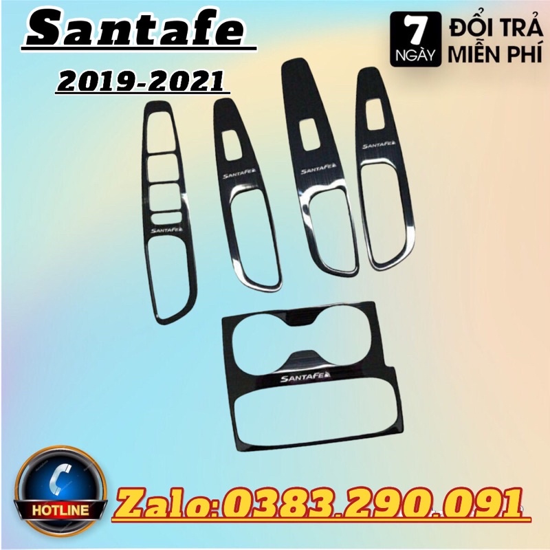 Ốp nội thất santafe 2019 - 2020 -2021 titan cao cấp