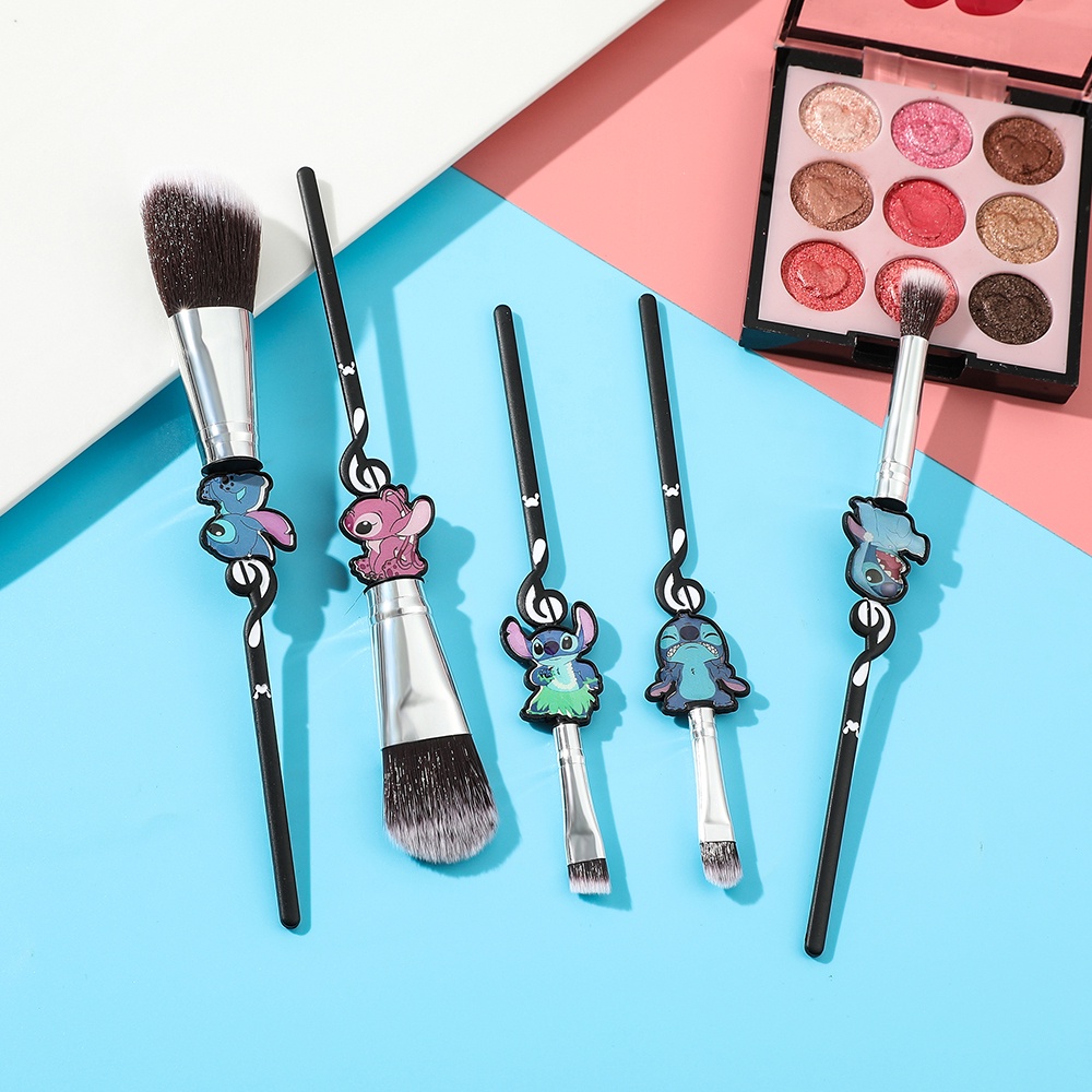 Bộ cọ trang điểm thiết kế hình hoạt hình dễ thương