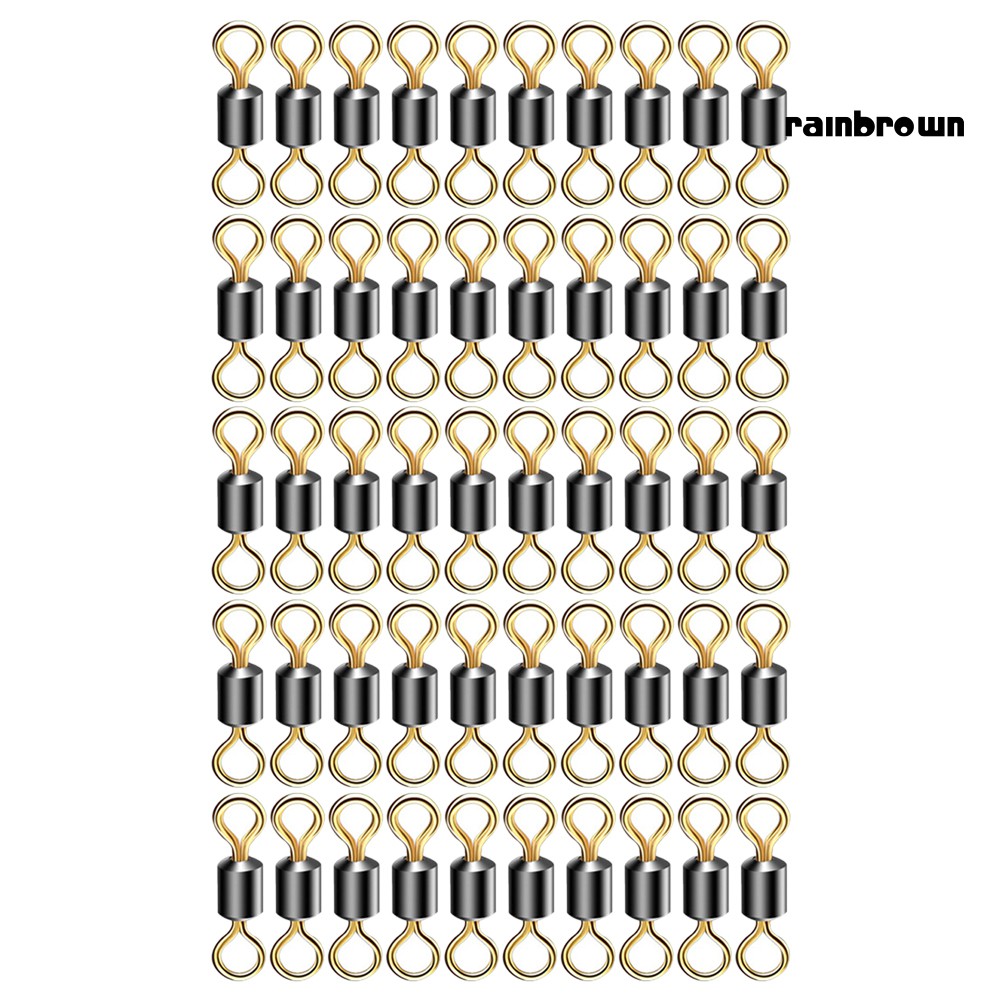 50 Khóa Câu Cá Hình Số 8 Chất Liệu Thép Không Gỉ