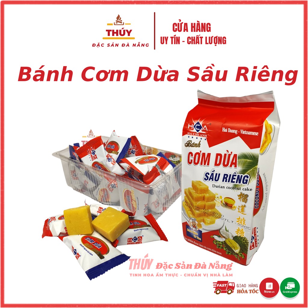 Bánh cơm dừa sầu riêng bịch 350g ăn là nghiện siêu siêu ngon