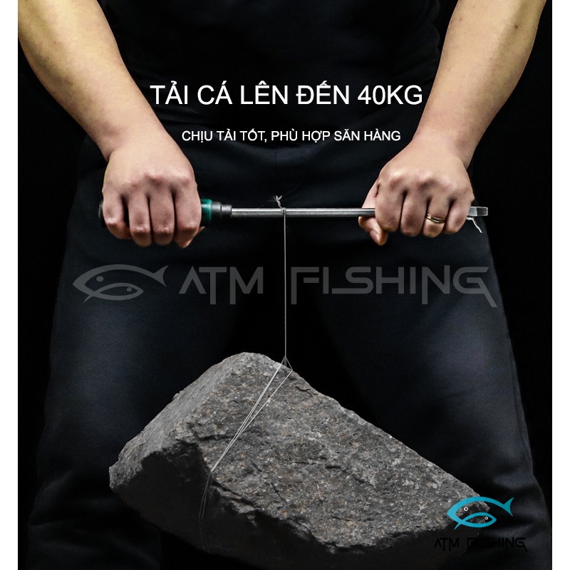 Dây Dù Câu Cá PeX8 Phủ 3 Lớp Chống Mài Mòn, Mịn Hơn Tải Cá Lên 40kg