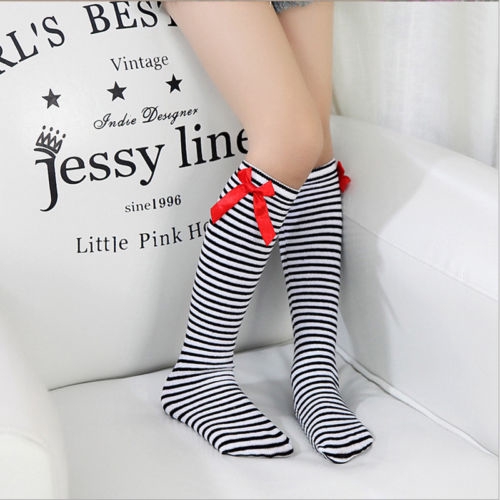 ☞❀❤♕GOABaby Girl Toddler Kids Knee High Length Cotton Socks Bowknot Frill 1-8 Years