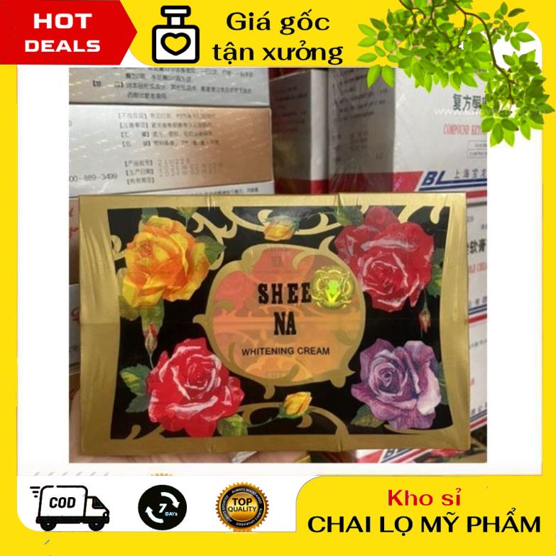 Kem dưỡng da Bông hồng đen Shee na, nguyên liệu, công thức làm kem trộn trắng da body