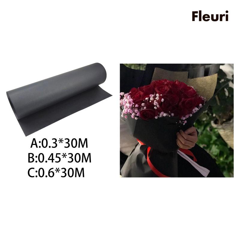 [Fleurir] Cuộn Giấy Kraft Đen 98ft Thân Thiện Với Môi Trường Tái Chế Được