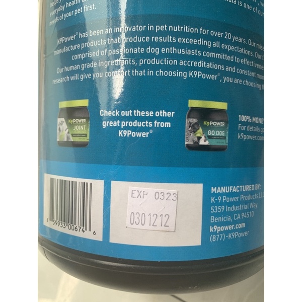Bột dưỡng dài và mượt lông,giảm rụng lông K9 Show Stopper 1.8kg