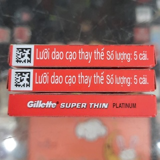 1 hộp lưỡi lam Gillette Super Thin 5 Lưỡi