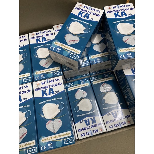 Khẩu Trang 3d, Kf94 Khánh An. Hộp 30 cái