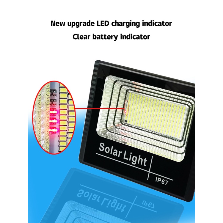 Đèn led MENGNI sử dụng năng lượng mặt trời thông minh siêu sáng chống thấm nước 10w 20w 35w 50w 65w 150w