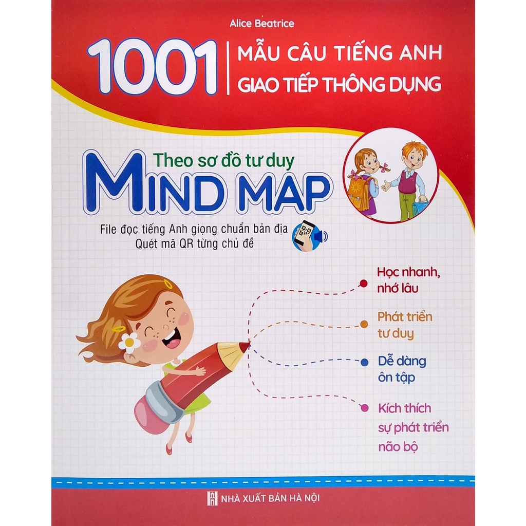 Sách 1001 Mẫu Câu Tiếng Anh Giao Tiếp Thông Dụng - Theo Sơ Đồ Tư Duy Mind Map