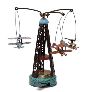 Toys,Tinplate Nostalgic Clockwork Aircraft Toy as Props