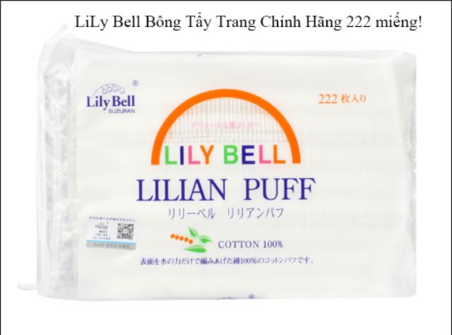 （CHÍNH HÃNG）Bông Tẩy Trang Lily Bell Các Loại