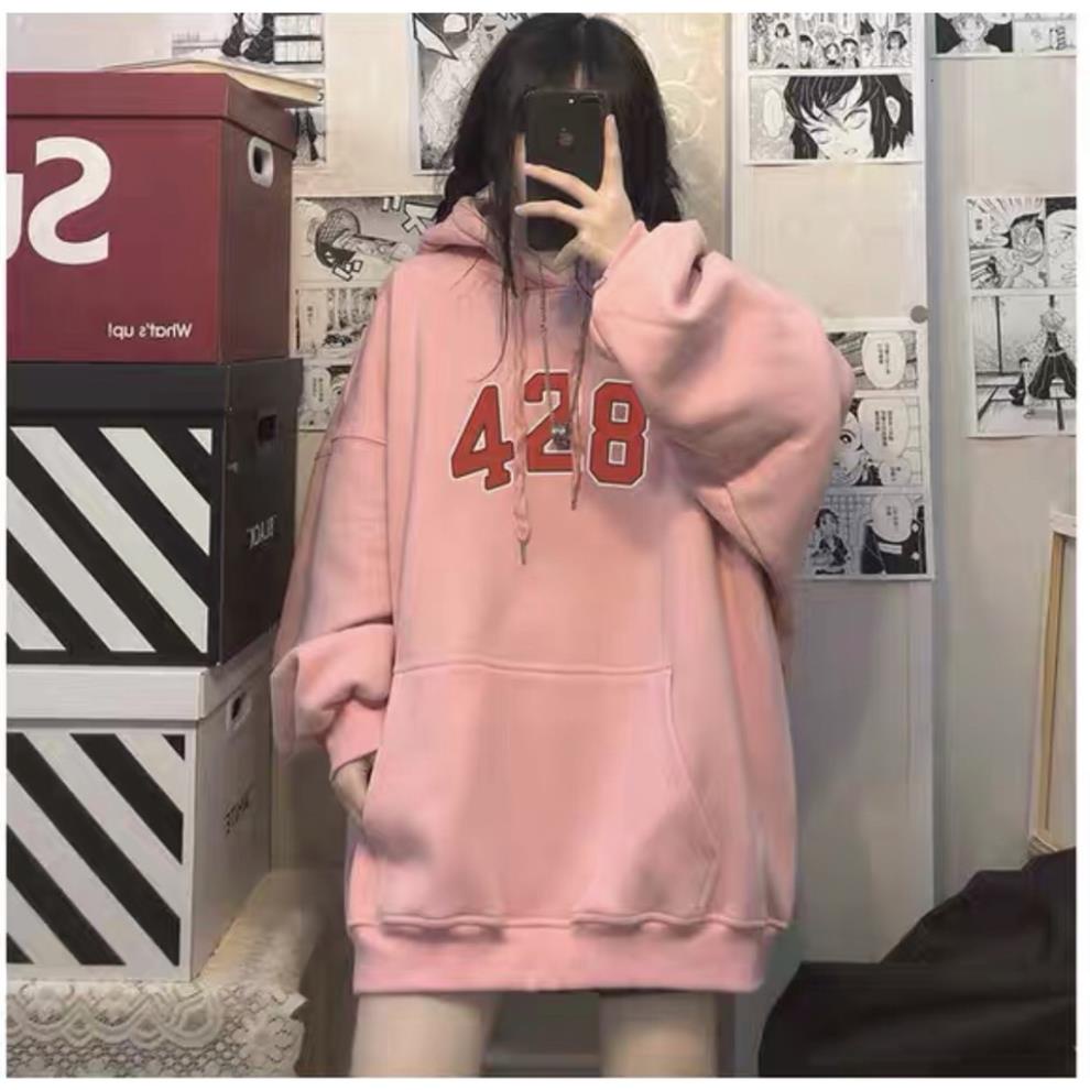 Áo hoodie 428 siêu hot, chất nỉ ngoại Form rộng cánh dơi trùm mông hàng mũ 2 lớp to đẹp hình in sắc nét