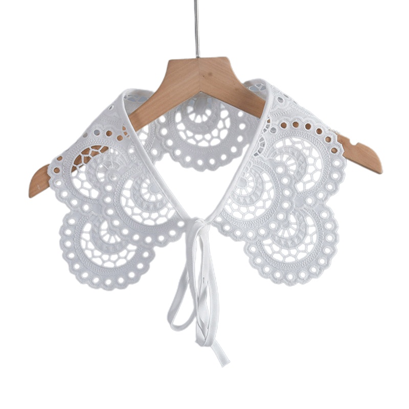 Cổ Áo Giả Poncho Thêu Họa Tiết Phong Cách Cổ Điển Thời Trang Cho Nữ