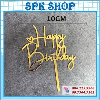 [FREESHIP❤️] Meka Happy Birthday Mẫu 31 - Meka chữ đẹp loại 1, trang trí bánh kem, trang trí bánh sinh nhật