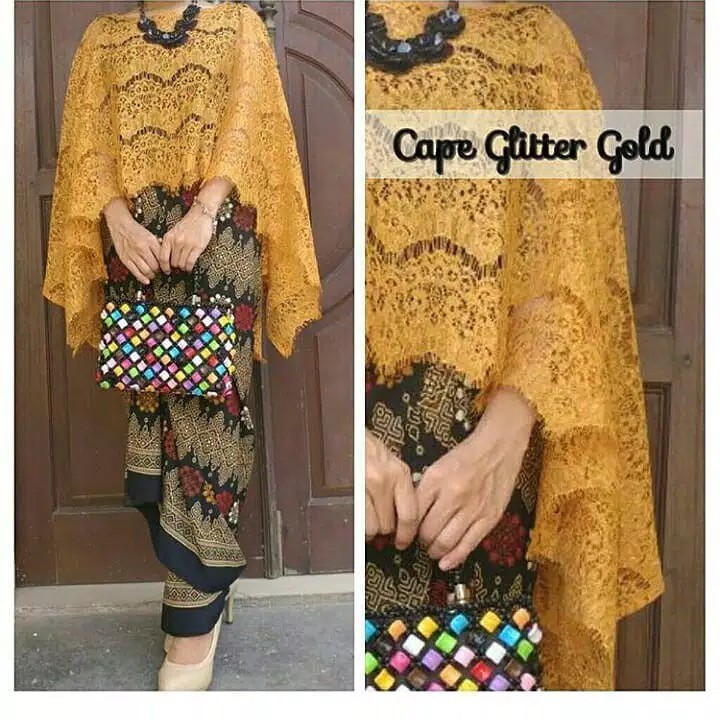 1 bộ áo sơ mi / váy công nghiệp BRUKAT CAPE và LILIT GLITTER sang trọng / MODERN Javanese / COUPLE BATIK