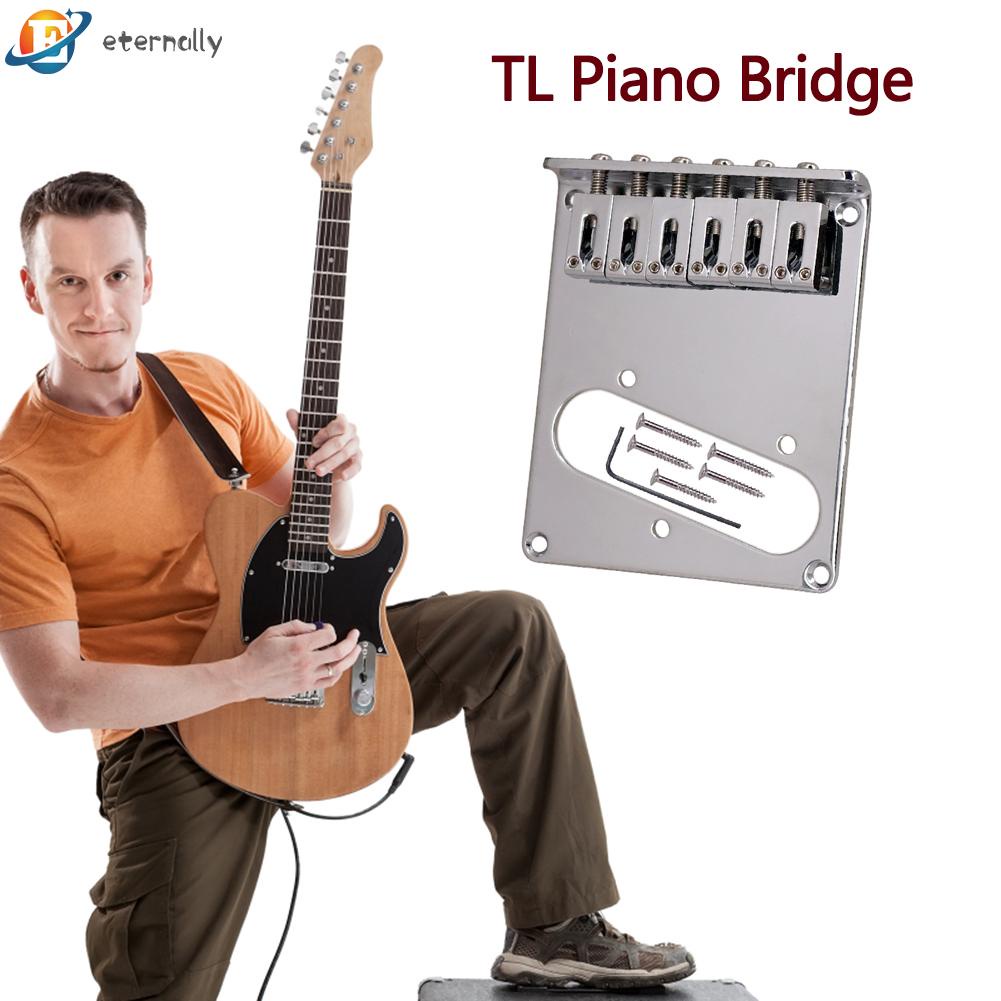 1 Set 6 Ngựa Đàn Thay Thế Cho Đàn Guitar Điện Telecaster TL