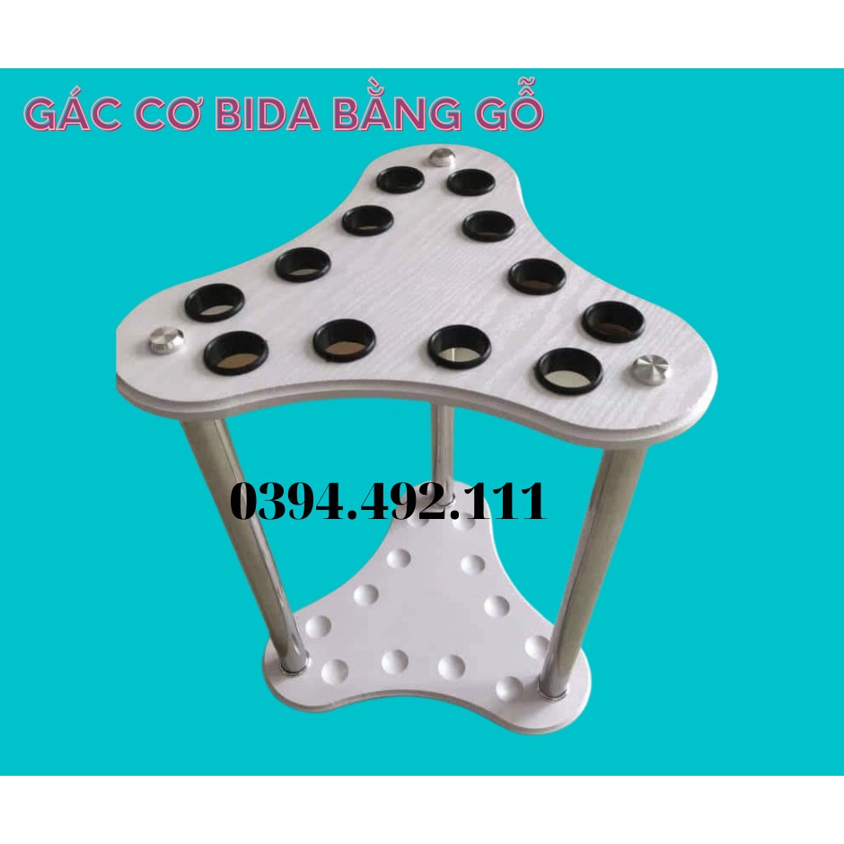 Giá để cơ bida bằng gỗ