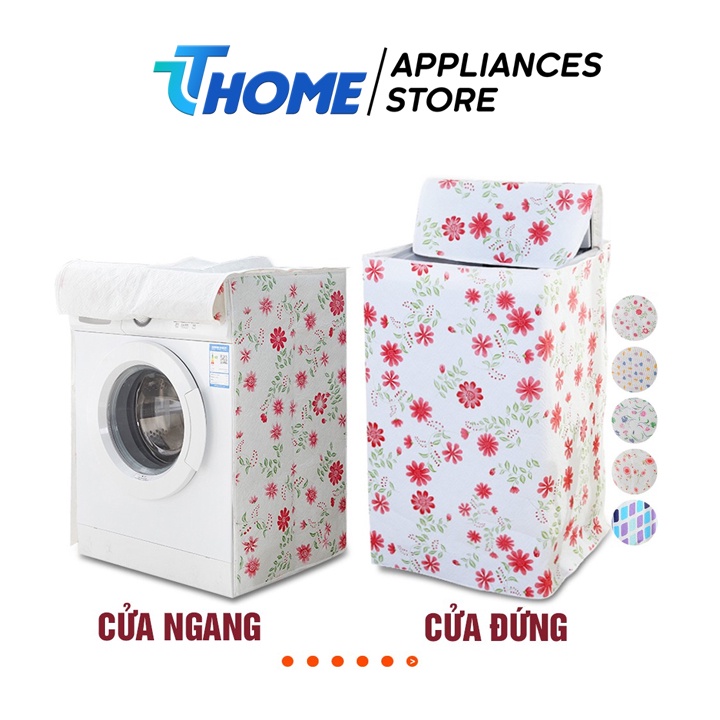 Vỏ bọc máy giặt cửa ngang chống thấm nước cao cấp, chống mụi bẩn, bảo vệ máy giặt, áo trùm máy giặt cửa ngang TTHome