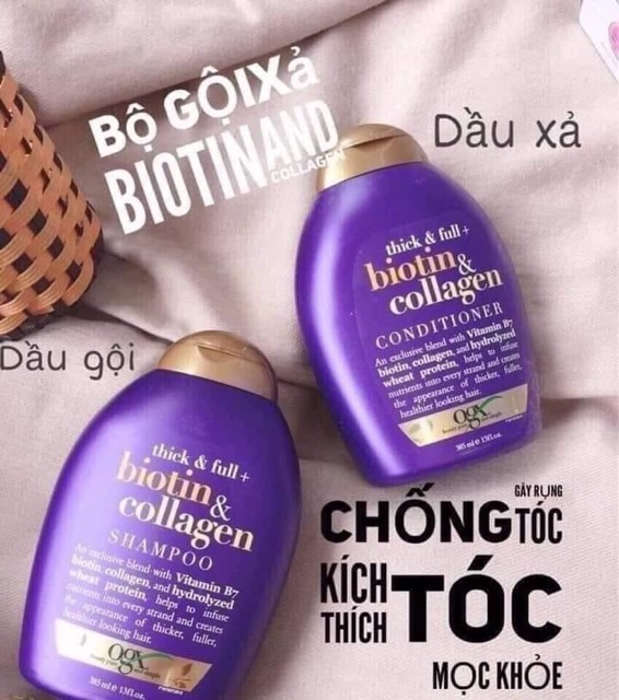 Dầu gội Biotin Mỹ. Chuyên phục hồi tóc và trị rụng tóc cho chị em sau sinh về cặp to vĩ đại