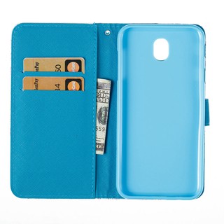 Ốp lưng Samsung Galaxy J7 Pro 2017 Ví da PU Flip Cover Leaf
