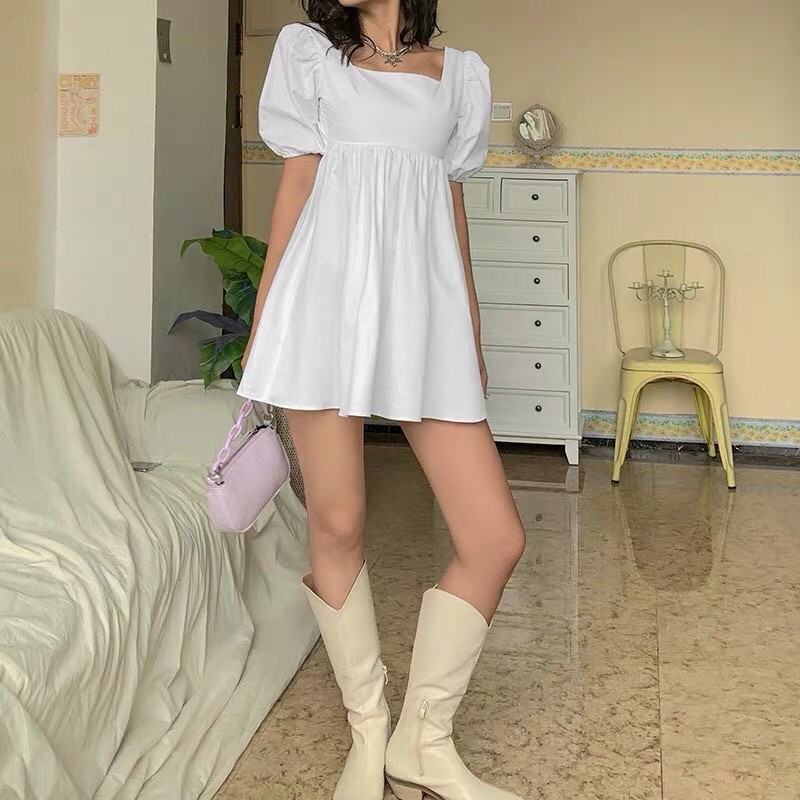Váy dang babydoll tay phồng sexy