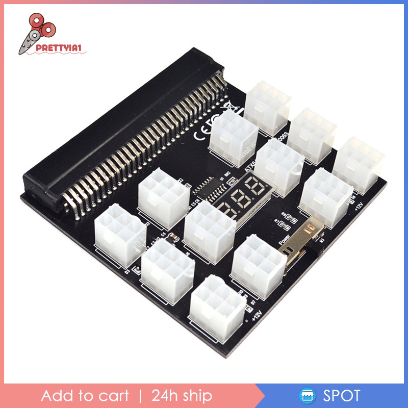 Bảng Mạch Breakout PCI-E 12V 64Pin Cho HP 1200W 750W PSU GPU Mining PS-2751-5Q