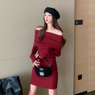 Đầm body ôm trễ vai TET2