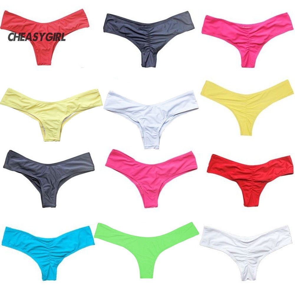 ♤Đồ Bơi Bikini Màu Sắc Trơn Quyến Rũ Dành Cho Nữ