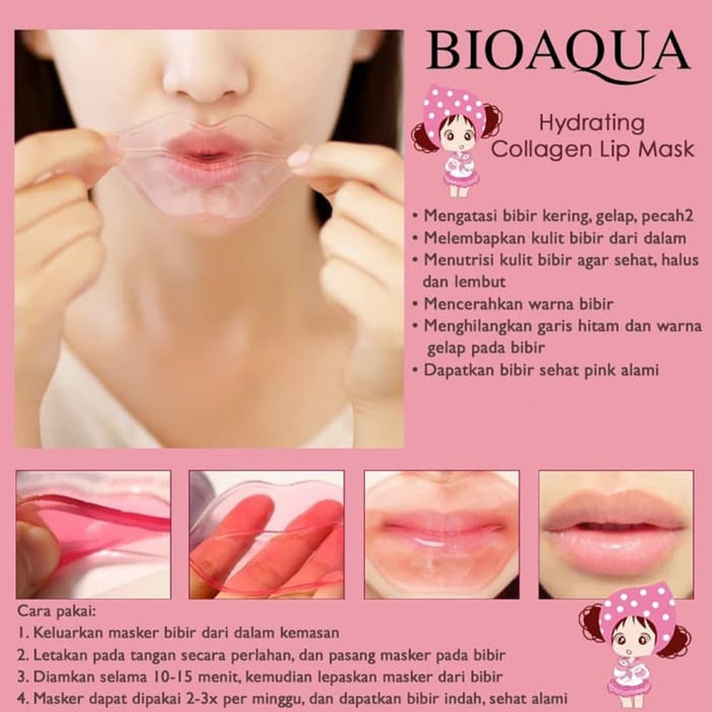 (hàng Mới Về) Mặt Nạ Môi Collagen Bioaqua | BigBuy360 - bigbuy360.vn