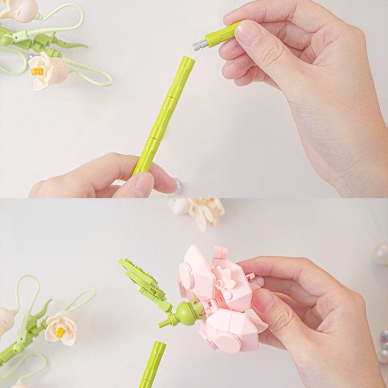 Khối lắp ráp Sembo, đồ chơi lắp ráp tự làm bông hoa vĩnh cửu ba chiều sáng tạo🧩🧩🧩