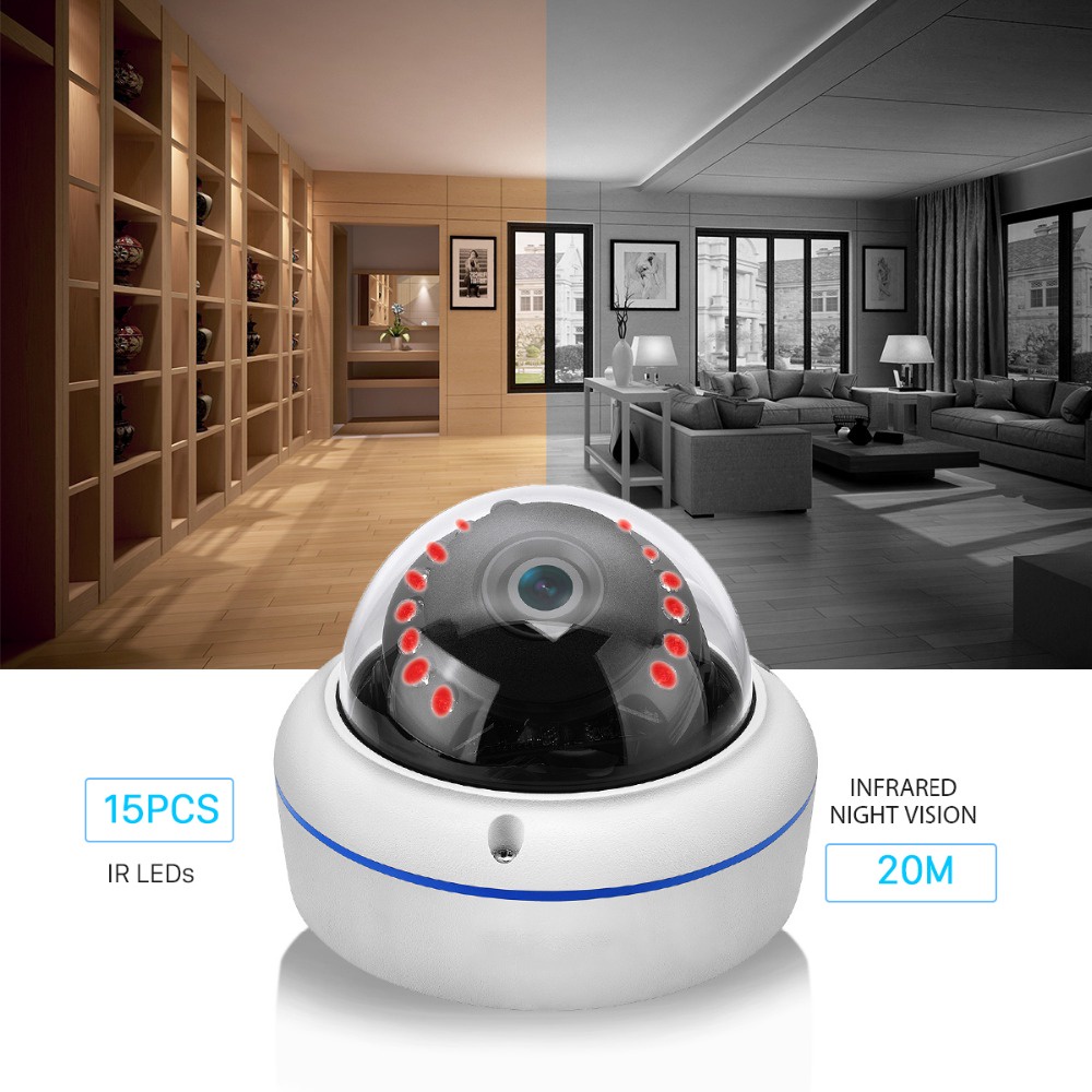 Camera an ninh không dây HAMROL wifi 5MP ONVIF P2P 1080P CCTV tiện lợi