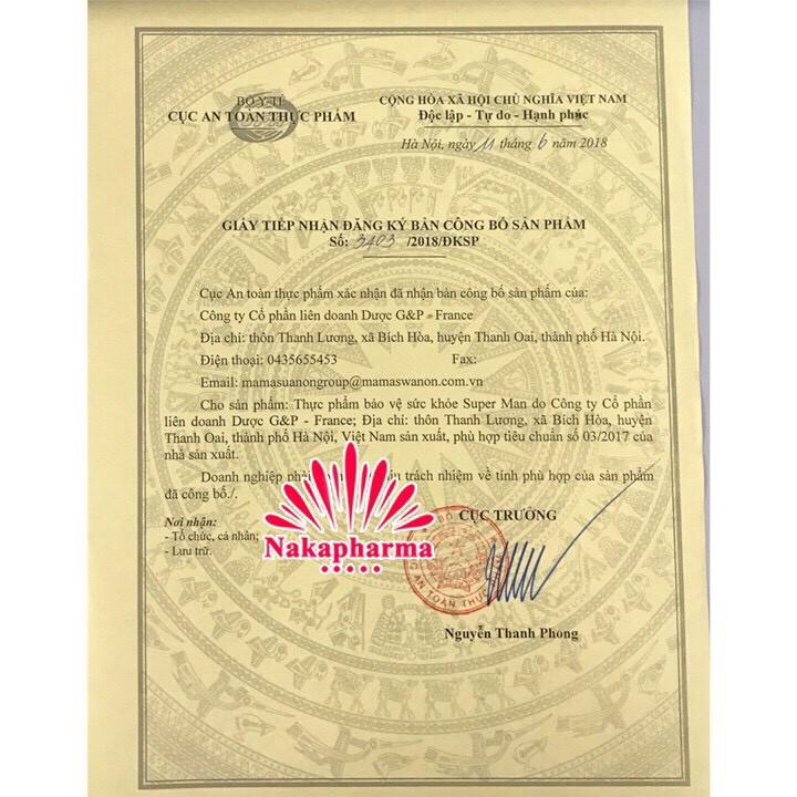 Super-Man 1h G&P France – Giúp bổ thận tráng dương, tăng cường sinh lý, tăng hormone nam, ngừa mãn dục sớm Superman GP