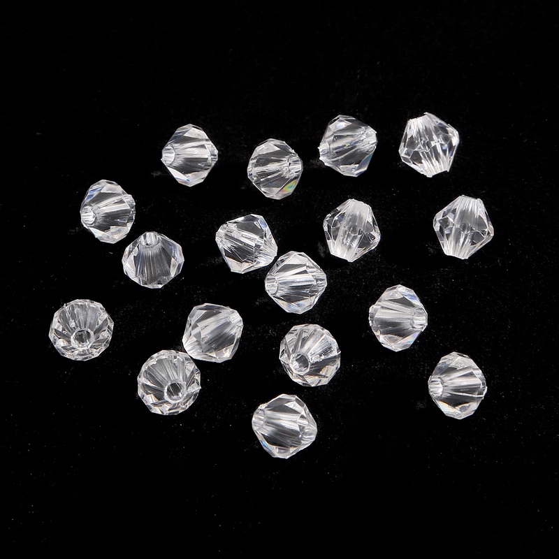 Hạt acrylic pha lê dùng làm đồ trang sức thủ công 4-10mm