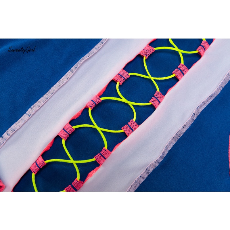 Áo Thun Ba Lỗ Cổ Tròn Màu Sắc Tương Phản Thời Trang Dành Cho Nữ