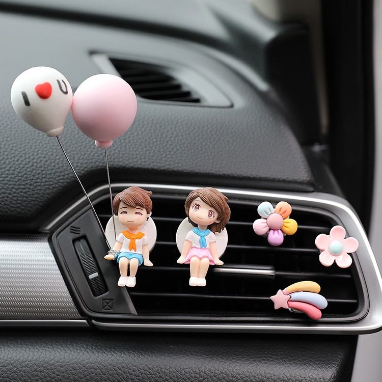 Phụ Kiện Khuếch Tán Nước Hoa Gắn Điều Hòa Xe Hơi Hình Hoạt Hình Dễ Thương Sáng Tạo