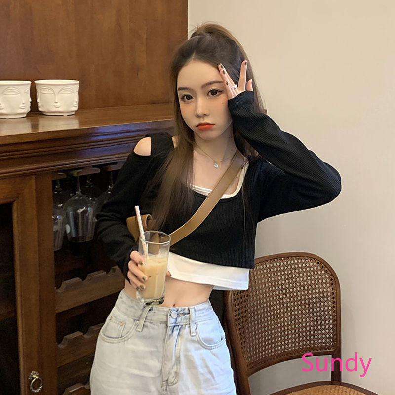 Áo Tay Dài Hở Vai Thời Trang Quyến Rũ Dành Cho Bạn Nữ