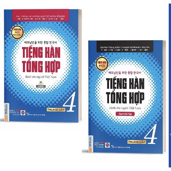 Sách - Combo Tiếng Hàn Tổng Hợp Dành Cho Người Việt Nam Trung Cấp 4 ( Giáo trình + SBT)