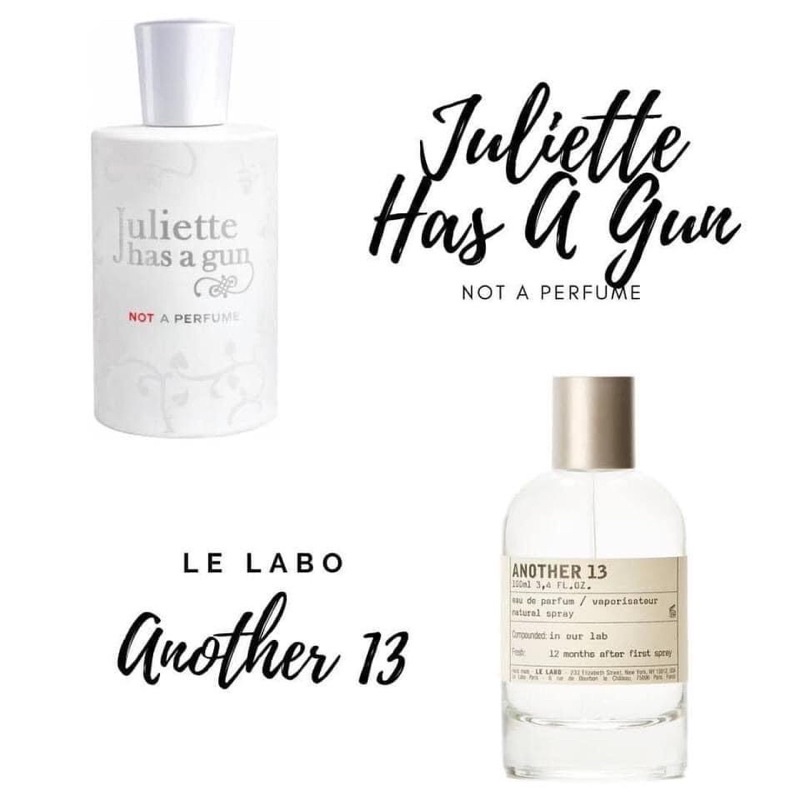 Mẫu thử•Nước hoa Juliet te has a g u n- Not a perfume 5/10ml