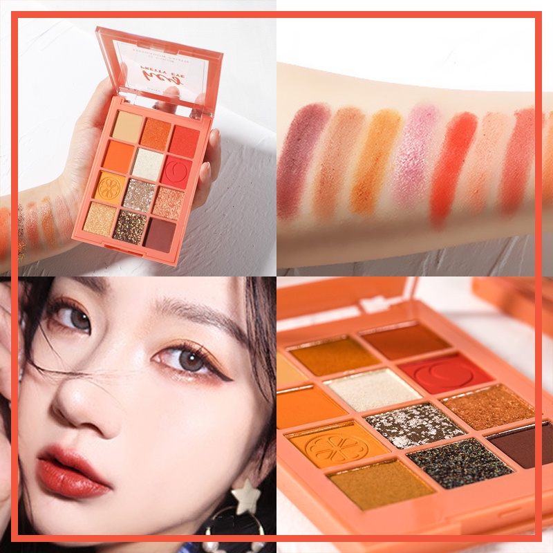 Phấn mắt 12 màu hồng đào KISS BEAUTY phù hợp với những bạn mới bắt đầu KB-YY01-3