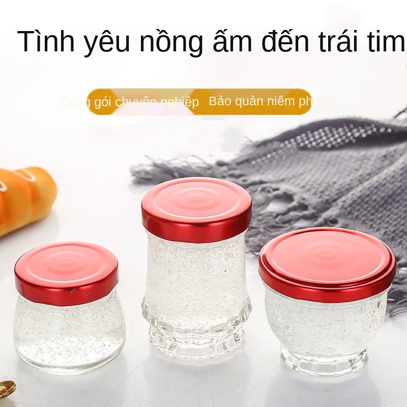 Nước yến khuyến mại đóng chai gia dụng kín không chì thủy tinh chịu nhiệt cao chì, lọ mật ong kín, nhỏ hầm tươi