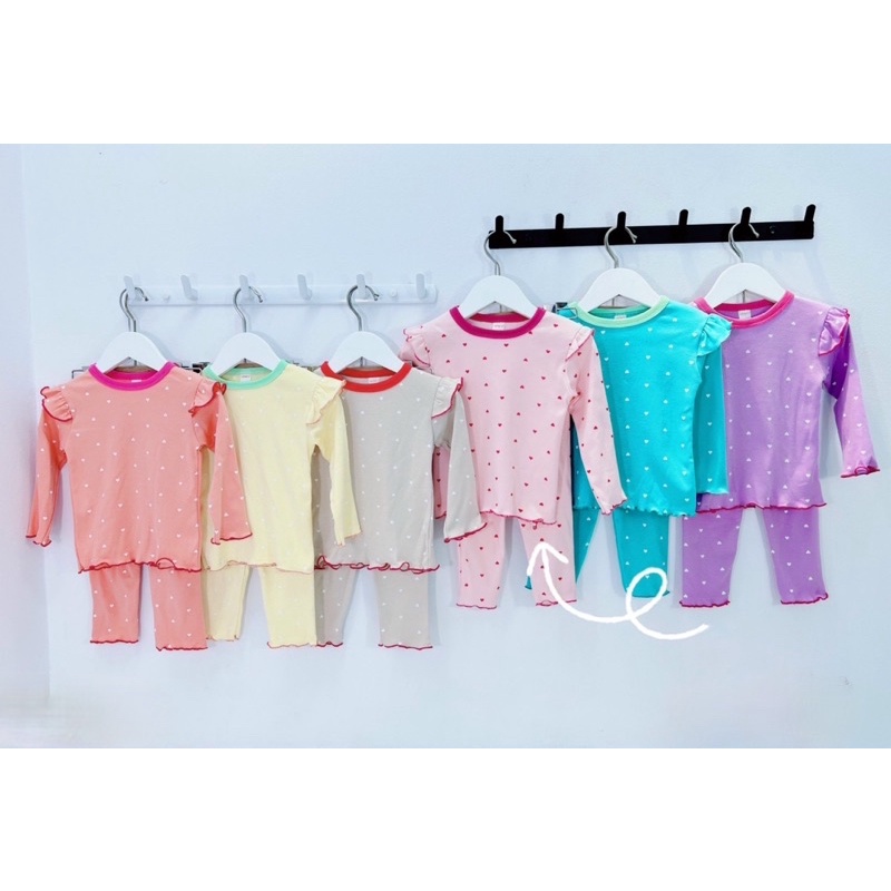 Bộ thu đông cho bé gái (11-23kg)100% cotton, phối vai cách tiên siêu xinh, thời trang cho bé gái TE06
