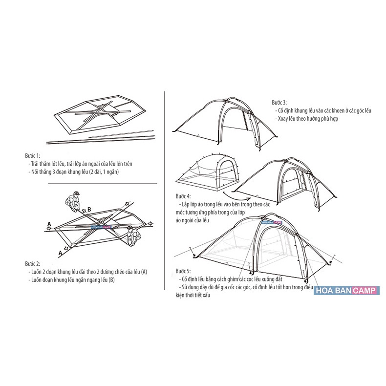 Lều 4 Người Hiby NatureHike NH19ZP005