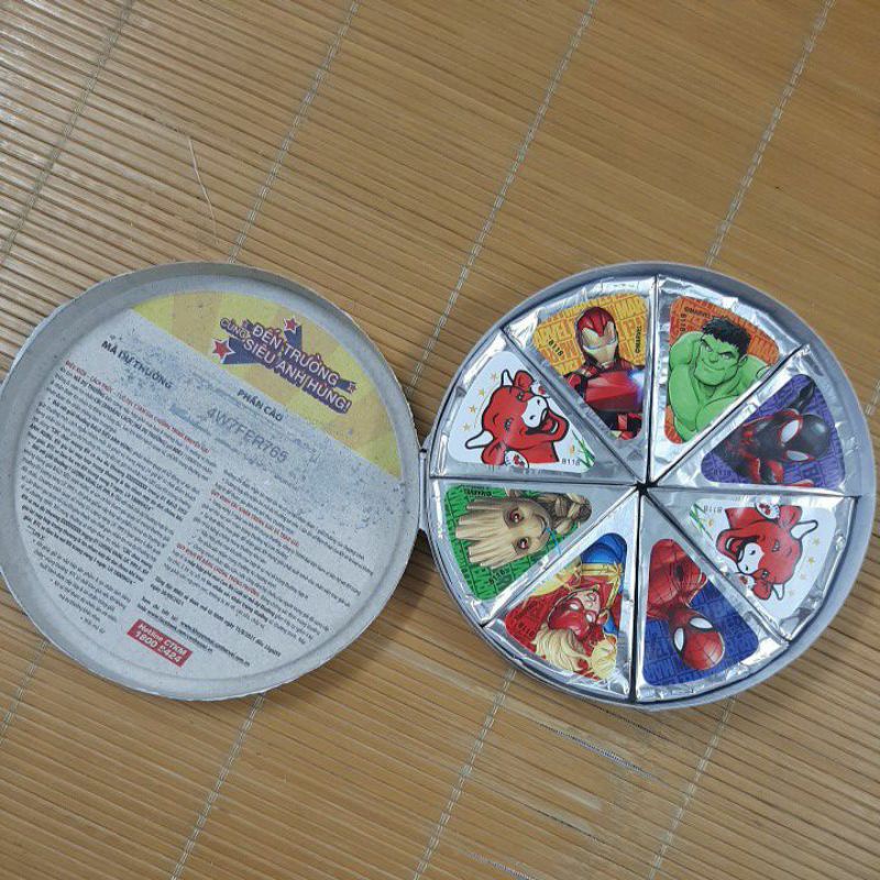 Phomai con bò cười vị truyền thống 16 Miếng (mẫu mới tinh phiên bản siêu anh hùng date tháng 02/2022)