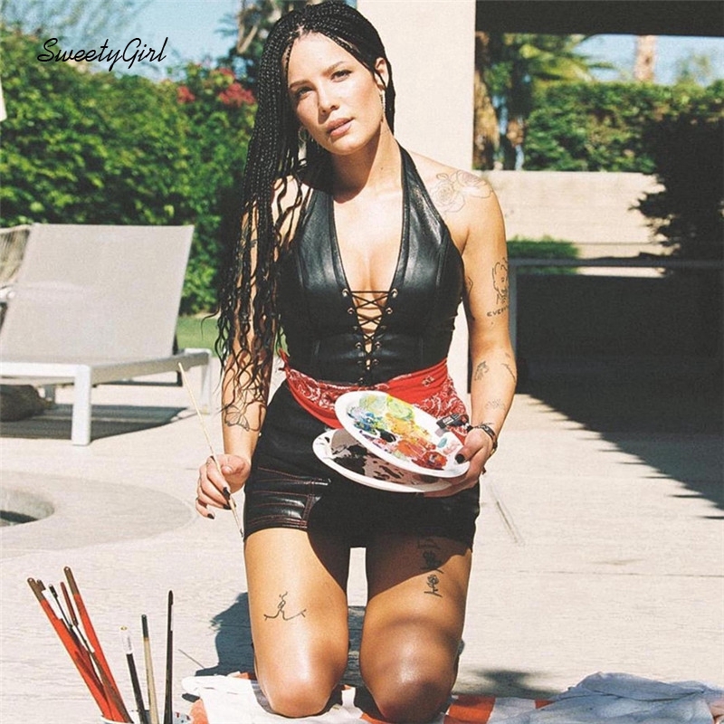 Áo lửng 2 dây cổ chữ V thời trang quyến rũ cho nữ