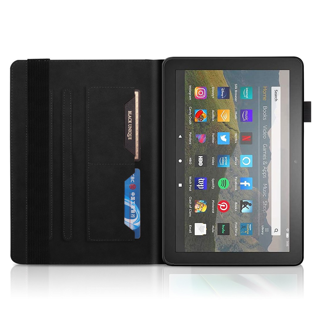 Bao Da Máy Tính Bảng Nắp Lật Cho Amazon Kindle Fire Hd 10 Plus 2021 11th Gen 10.1 "Ốp
