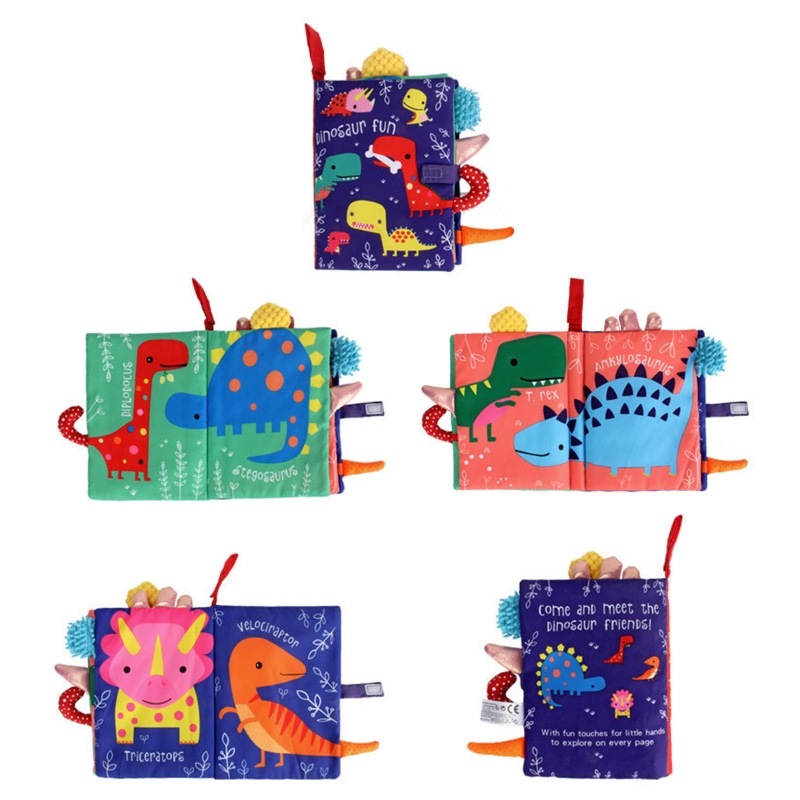 Đồ chơi sách vải giải đố hình động vật 3D theo phương pháp Montessori dành cho trẻ em